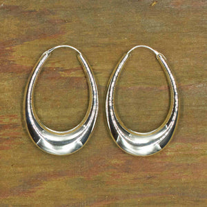 Oval Hoop Earrings